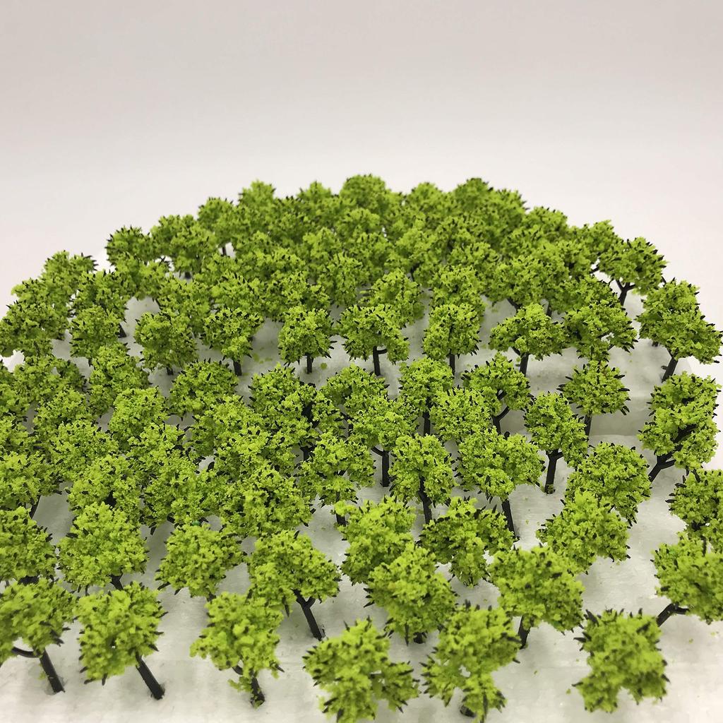 DauStage Forest for N Gauge and Architectural Available In 50 or 100 Colors Light 100 Trees, 3cm, Dioramas, Railways, Models, (14, Green, Pieces)