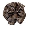 Stylish Coffee Brown Hair Scrunchies With Four Reinforced Edges Stretchy Fabric Hair Band Headwear for Daily Styling