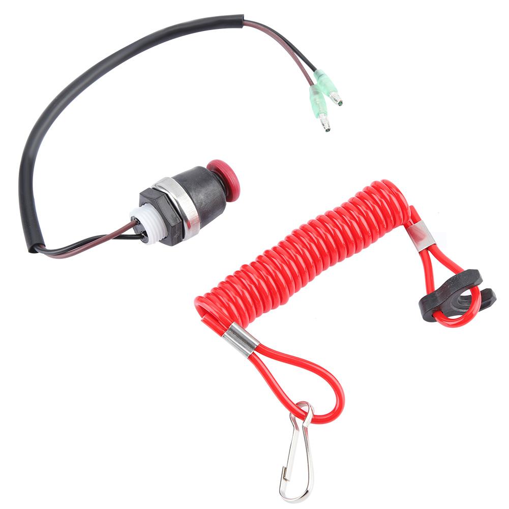 Outboard Engine Motor Kill Switch Safety Tether Cord for Marine Mercury Tohatsu