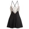 Sexy Pajamas Women's Ice Silk Summer Thin Style with Chest Pad New Summer Pure Lace Suspender Nightdress