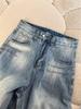 Women's Retro Washed High Waist Wide Leg Jeans - Autumn Straight Leg, Loose Fit, Floor Length