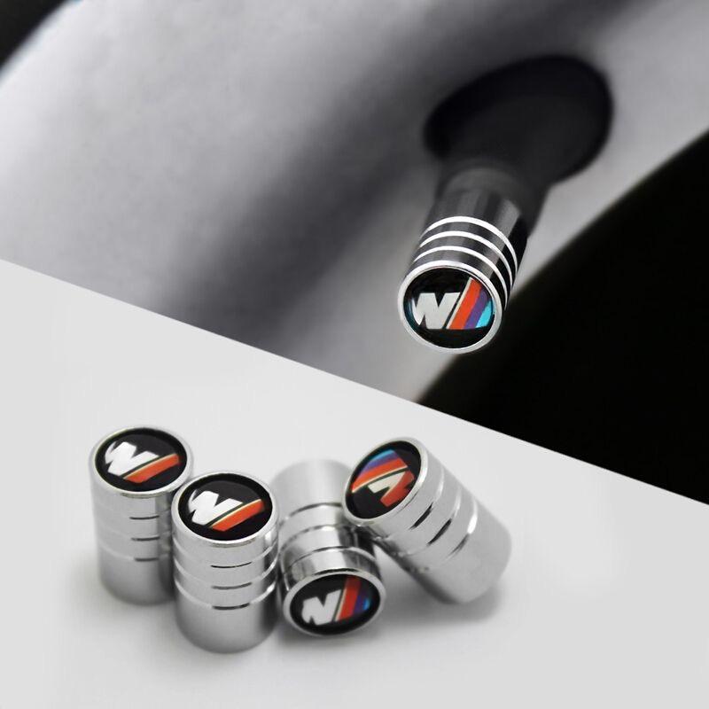 DECW8 4Pcs 3D Metal Wheel Tire Valve Caps dust-proof Cover Car keychain For BMW M X1 X2 X3 X4 X5 X6 X7 G20 G30 6GT E46 E39 E90 E60 F10