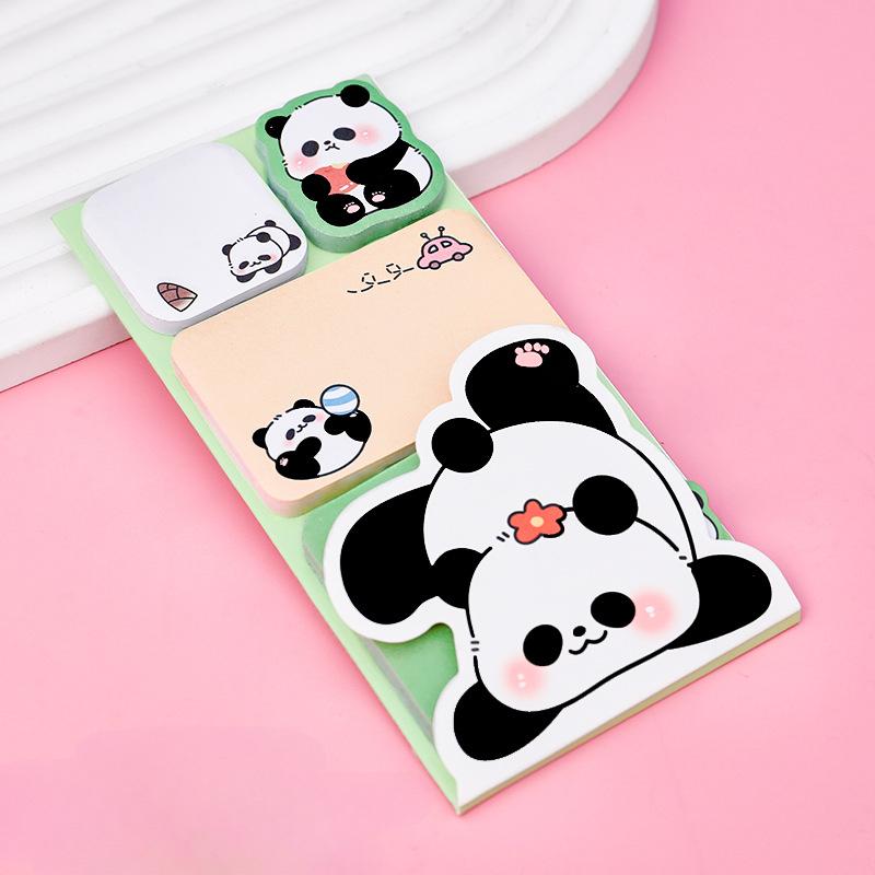 

1 Pieces Lytwtw s Lovely Animal Panda Rabbit Bear Dog Sticky Notes Memo Pad Paper School Supplies Planner Stickers Stationery