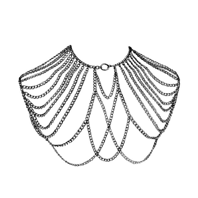 Personality Body Chain Stylish Tassels Shoulder Necklace Nightclub Fashion Jewelry Tassels Nightlife Accessories