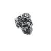 Retro Cross Tatoo Skull Ring For Men Silver Color Punk Gothic Rock Hiphop Open Ring Biker Accessories Handmade Designer