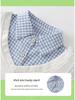 2026 New Boys' and Girls' Plaid Patchwork Two-Piece Hoodie Set for Spring and Autumn
