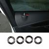 Real Carbon Fiber Door Lock Buckle Protection Trim For Benz C-Class 2015-