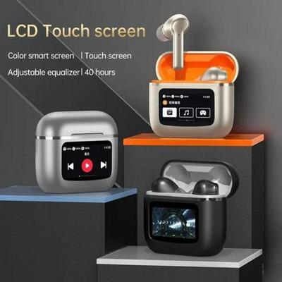 Pro True Wireless-Ohrhörer Bluetooth-Ohrhörer Kopfhörer mit aktiver Geräuschunterdrückung LCD-Touchscreen-Ohrhörer Sport-Headset