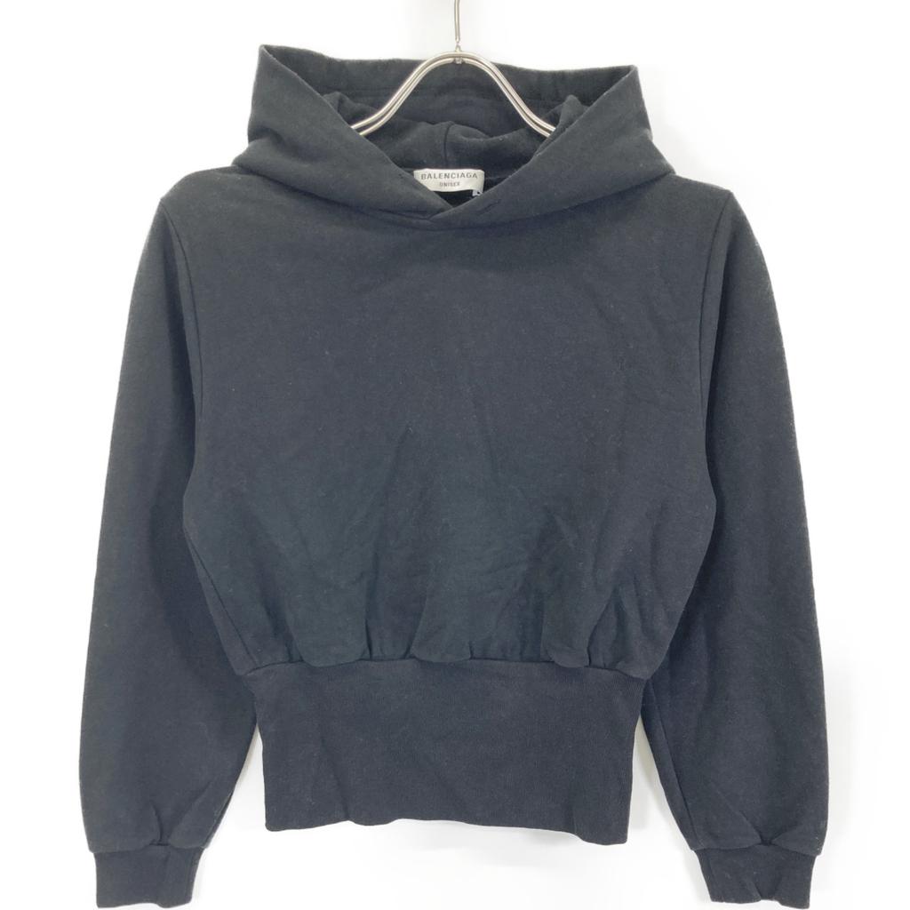 BALENCIAGA 21 years 698485 Black Cropped Parka tops S blackUsed