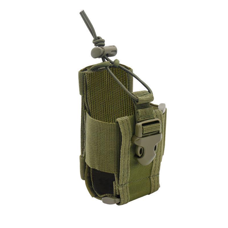 Tactical Camouflage Walkie-Talkie Molle Pouch: Adjustable Military Waist Bag Accessory
