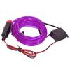 5m 16.4ft Auto LED Strip Cigarette Lighter Drive Luminous Ambient Car Interior Light DC 12VPurple
