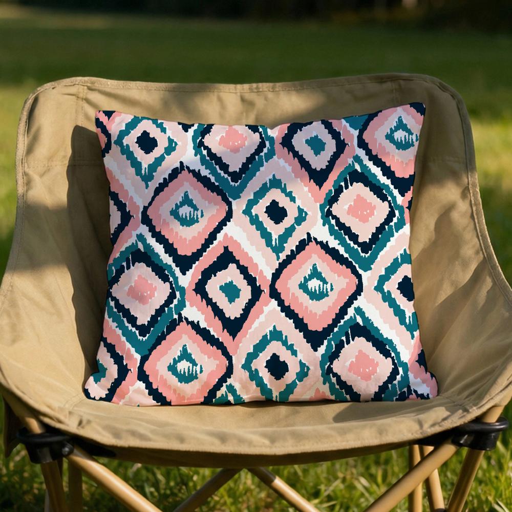 Bohemian Pattern Cushion Cover Soft Reversible  Durable Pillow Cover  MultiScene Use for Home  Car Daily Comfort