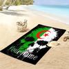 Personalisierter Strandtuch mit Algerienflaggen-Druck, Großes Weiches Schnelltrocknendes Handtuch für Strand Camping Schwimmen -HE172