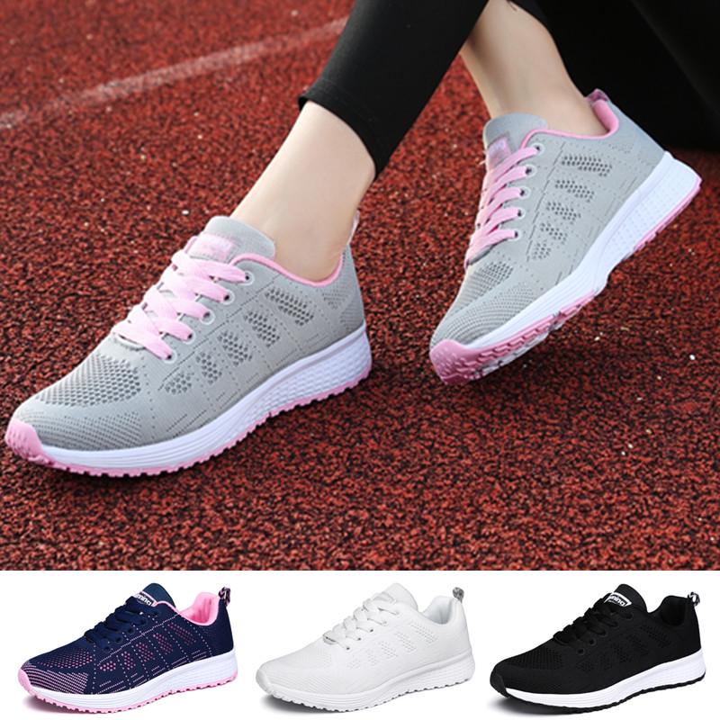 Buy Women's Fashion Sport Running Shoes Flat Soft Bottom Breathable