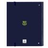 4-ring Binder - Safta - 35 Mm - 100 A4 Sheets - 27x3.5x32 Cm - Navy Blue - Hard Cover