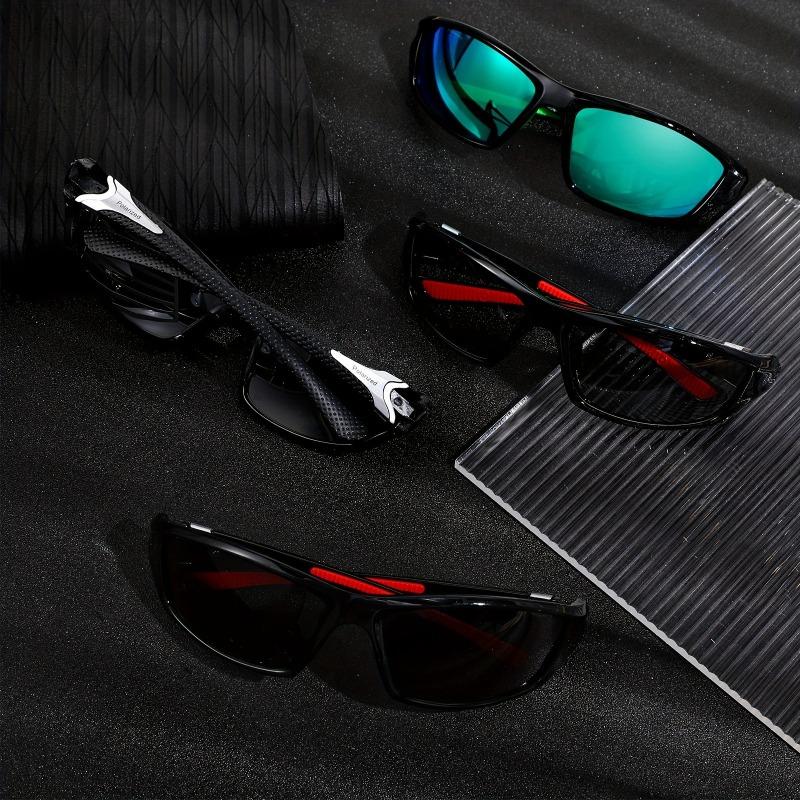 6 Pairs of Men's Fashionable Surround Style Sunglasses Durable Collision Resistant and Impact Resistant