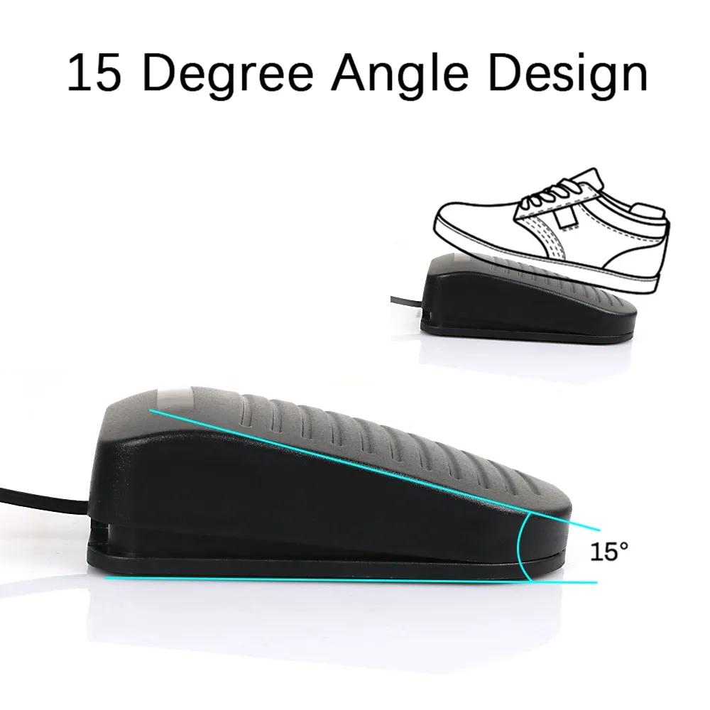 Mini-Tattoo-Netzteil-Set, schwarz, Fußschalter-Pedal-Set, ABS-Kunststoff, rutschfest, langlebig, stark, tragbar, 1,5 m Clip-Kabel