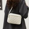 Women's Sling Shoulder Small Square HandbacNew Quilted Design PU Leather Crossbody Bag VersatileMessenger Bag