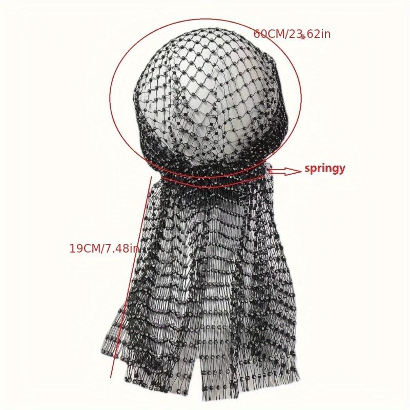 Meier W 95389 diamond mesh headscarf rhinestone mesh headscarf