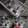 For Mazda 3 AXELA 2020-2025 Gear Shift Panel Decoration Cover Sticker Decal Trim Car Interior Accessories Carbon Fiber