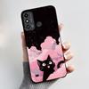 For ZTE Blade A53 Case For ZTE Blade A53 Pro Phone Back Cover Silicone Soft Black TPU Luxury Cute Love Rabbit Funny Bumper Shell