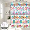 Childlike Owl Shower Curtain Bathroom Partition Curtain Cute And High-End For The Bathroom