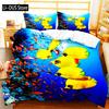 Underwater World Bedding Set Duvet Cover Pillowcases Twin Full Queen King Bed Linen 3D Print Sea Fish Duvet Cover Sets