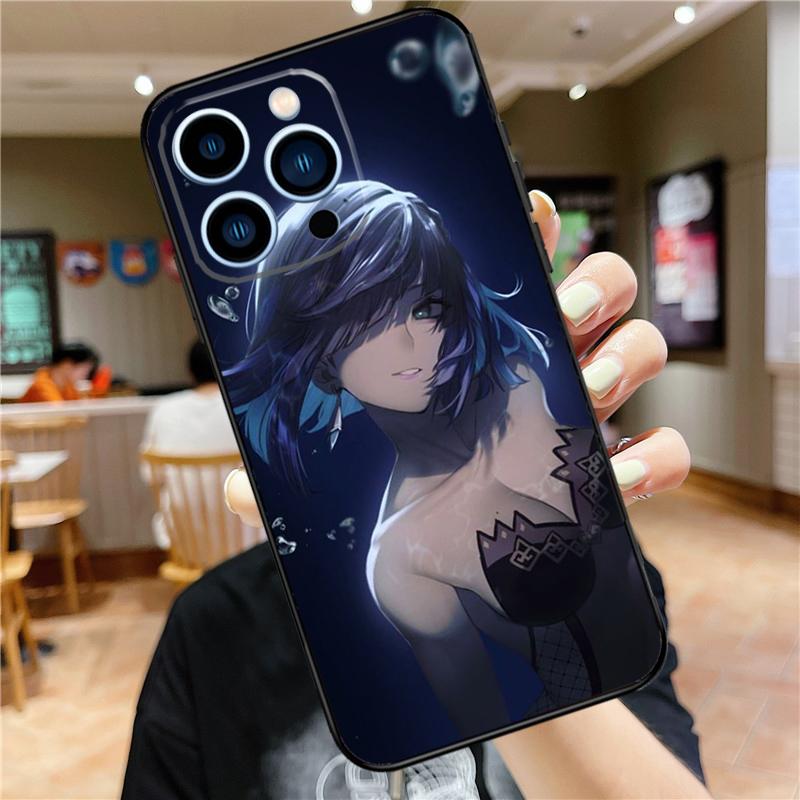 

Yelan Genshin Impact Phone Case For iPhone 16 15 Pro Max 14 11 13 12 Mini 7 8 Plus X XR XS Max Cover iPhone 15Pro MAX