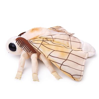 Lilizzhoumax Realistische Seidenspinner Plüschtier für Kinder Zuhause Weiche Berührung Kuschelig Geschenk für Jungen und Geburtstag und Weihnachten 38cm Spielzeug, Tier, Mädchen,