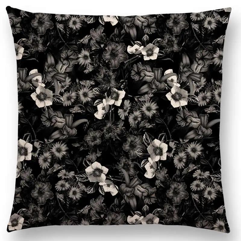 Latest Gorgeous Death Beautiful Skull Floral Garden Colorful Flower God Meaning of Life Cushion Cover Car Sofa Throw Pillow Case
