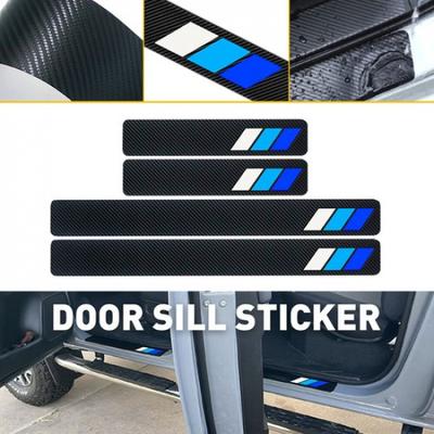 Car Door Plate Sill Scuff Cover Anti Scratch Decal Sticker Protector For Toyota