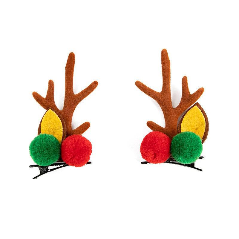 Mori Style Christmas Antler Hair Clips: Cute Fairy Hairpins for Women’s Festive Photos