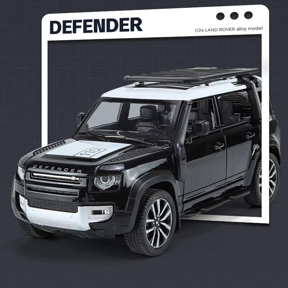 

1:24 Land Rover Range Rover Defender Alloy Model Cullinan Diecast Car Toys Doors Opened Sound Light Vehices Kids Christmas Gifts