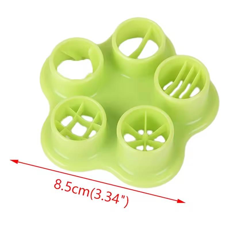 1pcs Random Color Sausage Cutter Mould 5 In 1 Flower Crab Octopus Style Ham Sausage Kitchen Cutter Mold DIY Lunch Bento Decor