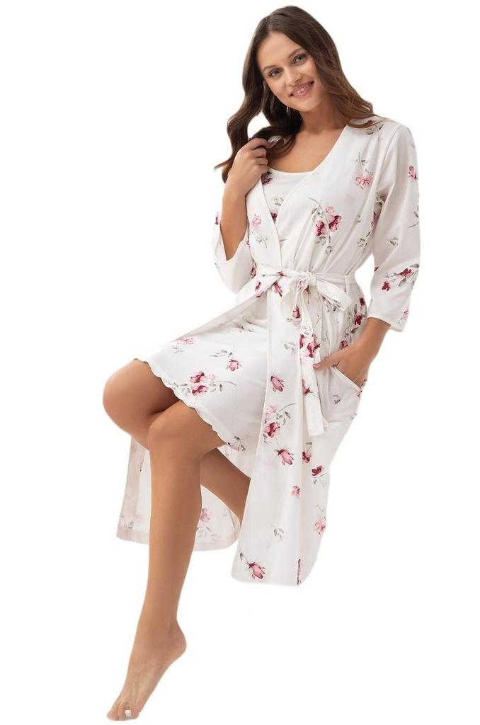 Szlafrok Luna 376 3/4 M-2XL W25 damski Luna