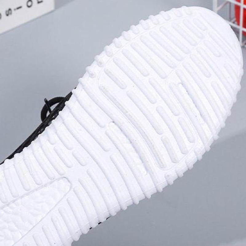 Women Summer Solid Color Soft Sole Anti Slip All Match Casual Large Size Flat Breathable Mesh Sports Shoes