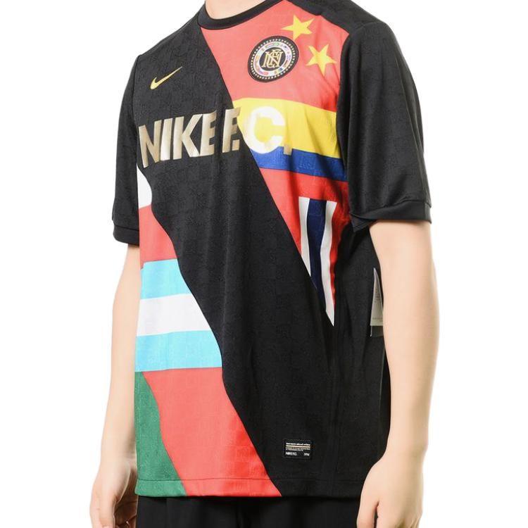 Nike Soccer Jerseys Men's Black Moderate Straight Fit 886873-012