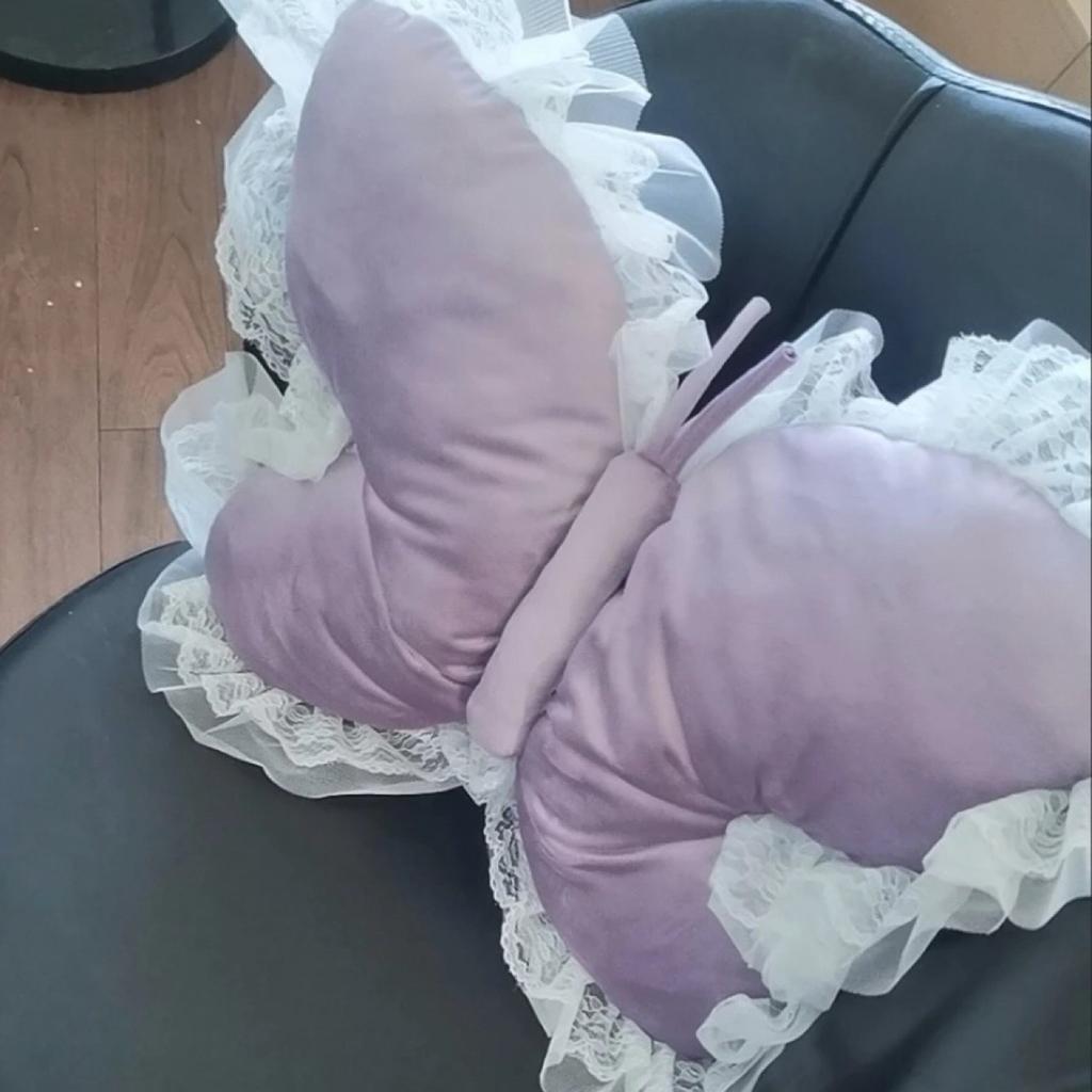 Cute Princess Butterfly Office Pillow Living Room Bow Bedroom Car Sofa Cushion Home New Pillow Room Home Garden Decor