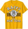 Checkered Happy New Year 2026 Disco Ball New Unisex T-Shirt