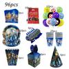 Roblox Birth Date Celebration Decorations Supplie Party Celebration Disposable banner pennant Tablecloth Cup Board paper Infant Shower collection