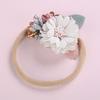 Toddler Pearl Flower Headdress Hair Ties Scrunchies Rubber Bands for Baby Girls' Ponytail Kids' Hair Accessories