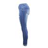 Women's Mid Rise Jeans Skinny Ripped Jeans Stretch Distressed Denim Pants Slim