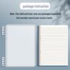 Ergonomic Transparent B5 Loose-Leaf Notebook for High School Students - Detachable A5 Square Grid, High Quality
