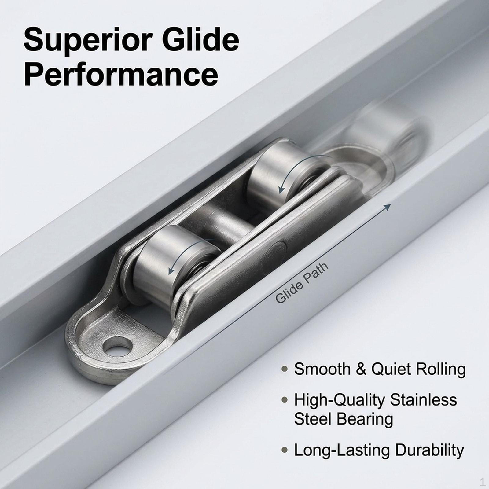 

5 Pieces of Push And Pull Window Pulleys with Screws, Metal, Smooth, Easy to Install, Double Flat
