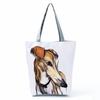 Greyhound Shopping Bags Casual Groceries Women Handbags Animal Dog Graphic Large Capacity Shoulder Bags Portable Foldable Totes