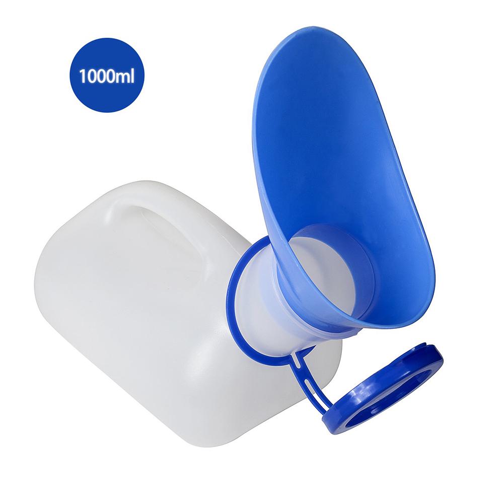 Bottiglia per orinatoio, bottiglia universale per urina portatile in PE da 1000 ml, per uomini e donne.