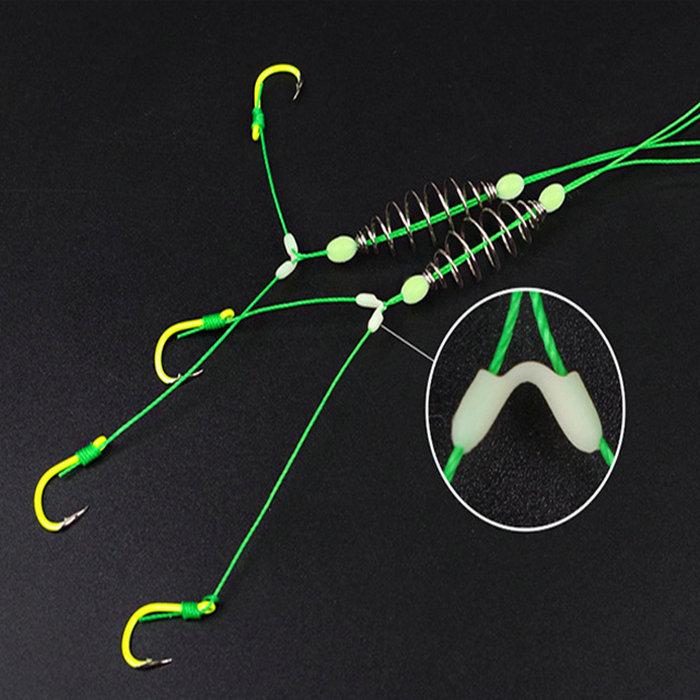 Buy 5 Pcs/Set Double Hook Fishing Line Stainless Steel Barbed Carp