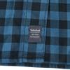 Timberland Plaid Letter Print Single-Breasted Breathable Loose Fit Long Sleeve Shirt Men Shirts Blue A29N8-G66