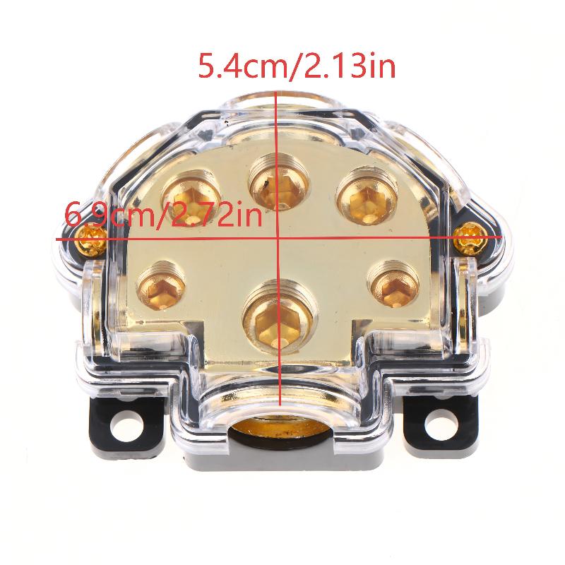 1 In 5 Way Car Power Distributor Block Car Audio Amplifier Ground Distribution Terminal For Vehicle Amplifier DSP Modification