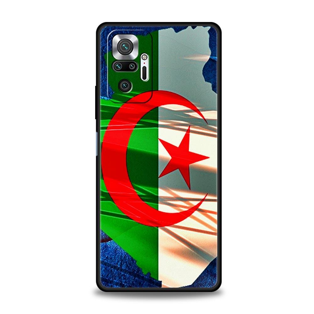 Algeria Flag Phone Case For Xiaomi Redmi Note 14 13 5G 10 11 12 Pro Plus 4G 14C 13C 12C 10C Black Cover